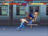 une photo d'Ã©cran de Final Fight sur Nintendo Super Nes